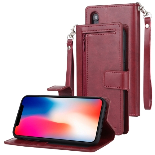 iPhone X / XS - Detachable Diary - Rouge Vin