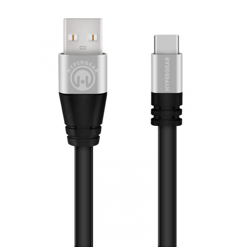 HyperGear - Cable USB-A vers USB-C 6 Pieds - Noir