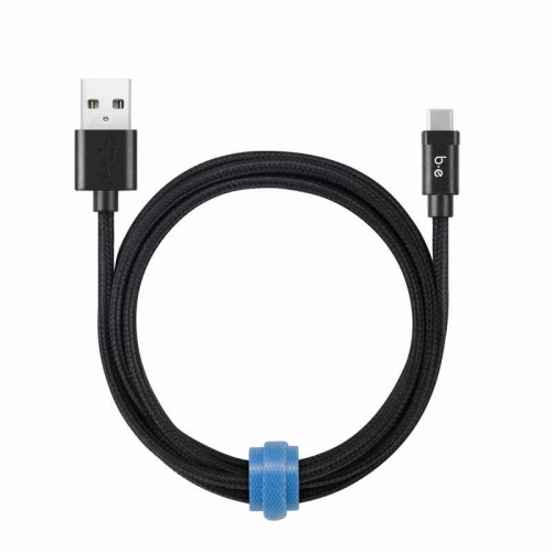 B.E. - Cable USB-A vers USB-C 4 pieds  - Noir