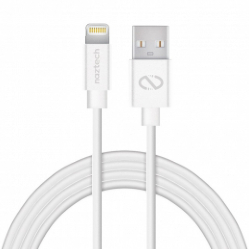 Naztech - Cable MFI lightning 12 pieds Blanc