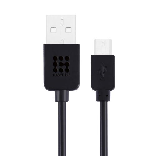 HAWEEL - Cable Charge Micro-USB Noir 3 Pieds
