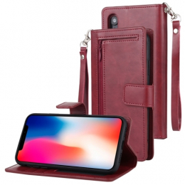iPhone X / XS - Detachable Diary - Rouge Vin
