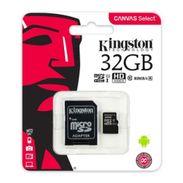 Kingston MicroSD 32 Go + Adaptateur