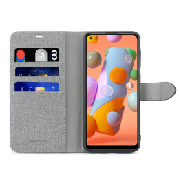 Samsung A11 - B.E. Folio - Gris / Noir 