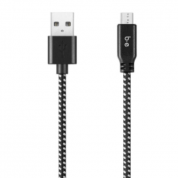 B.E. - Cable USB-A vers Micro-USB 4 pieds - Noir