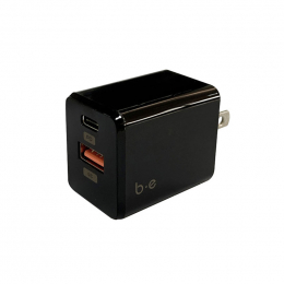 B.E. - Bloc Mural USB et USB-C Noir