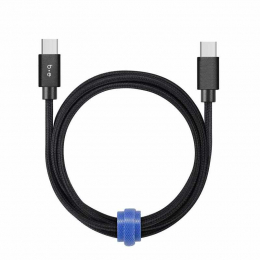 B.E. - Cable USB-C vers USB-C 4 pieds - Noir