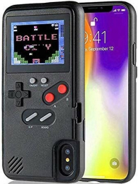 iPhone X / XS - Etui GameBoy - Noir