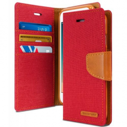 Canvas Diary iPhone SE / 5 / 5S Rouge