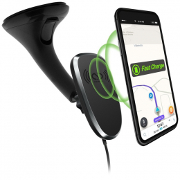 Naztech - MagBuddy Chargeur Qi Pare-Brise