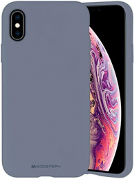 Silicone Case - iPhone XS Max Gris lavande