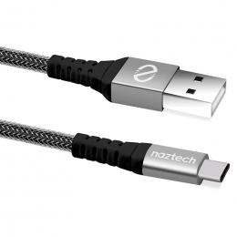 Cable USB a USB-C Tresse 4 pied Noir